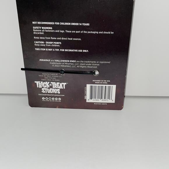 MICHAEL MEYERS HALLOWEEN ENDS RUSTED KNIFE COSTUME PROP WEAPON NEW - Picture 4 of 5